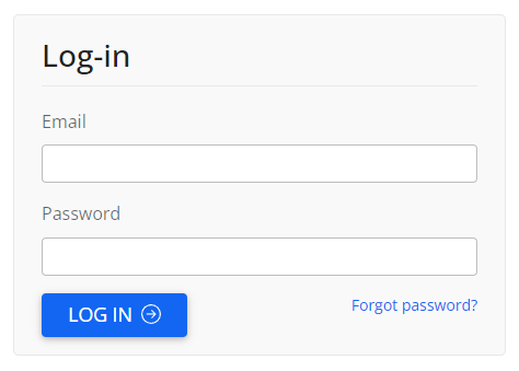 A screenshot of the login page for MonkeyLMS with fields for email and password, and a "forgot password" link.